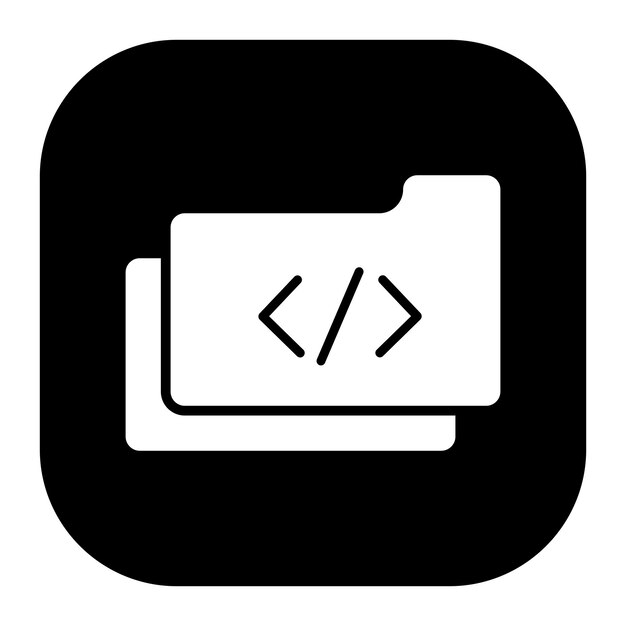 Ilustración vectorial de la carpeta de codificación
