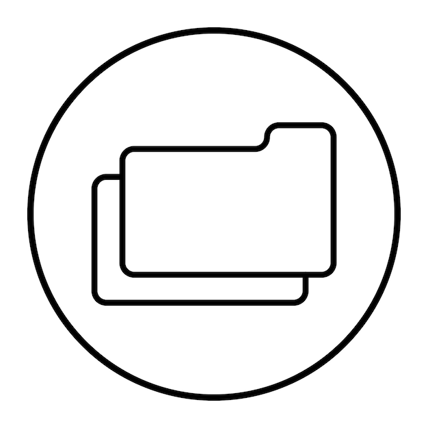 Ilustración vectorial de carpetas