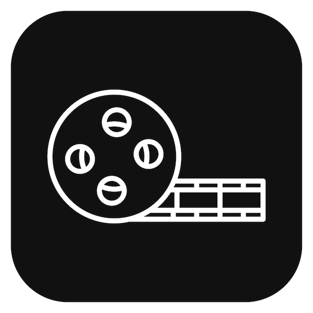 Ilustración vectorial del carrete de película