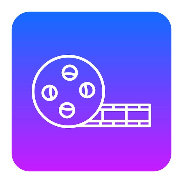 Ilustración vectorial del carrete de película