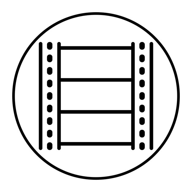 Ilustración vectorial del carrete de película