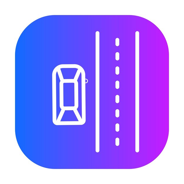Ilustración vectorial en la carretera