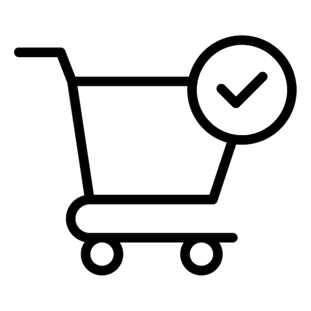 Ilustración vectorial del carrito de compras