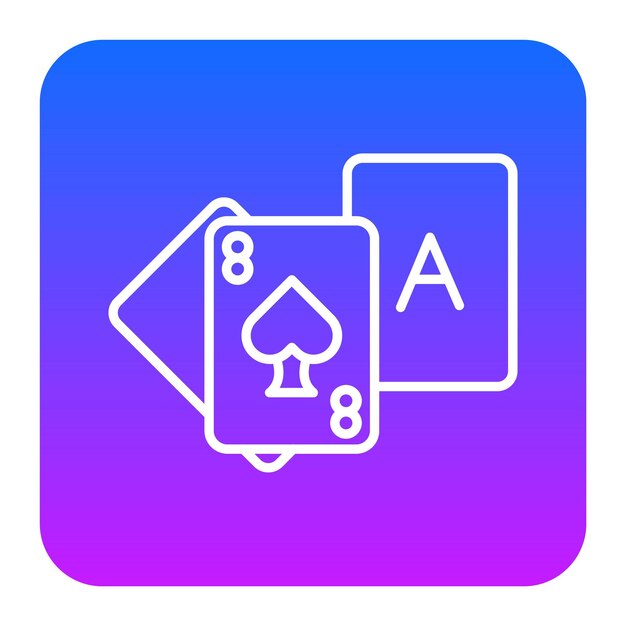 Ilustración vectorial de cartas de juego