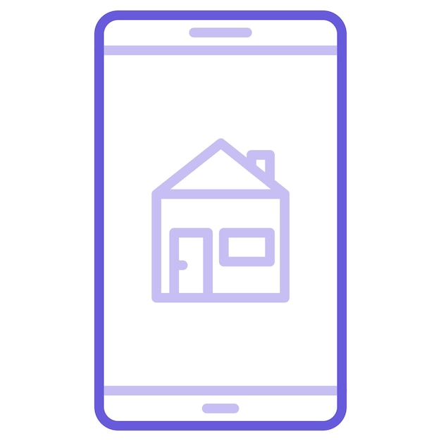 Ilustración vectorial de la casa de la aplicación
