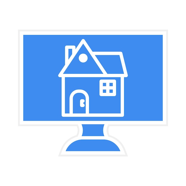 Ilustración vectorial de la casa de la aplicación