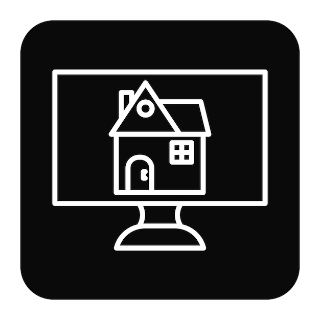 Ilustración vectorial de la casa de la aplicación