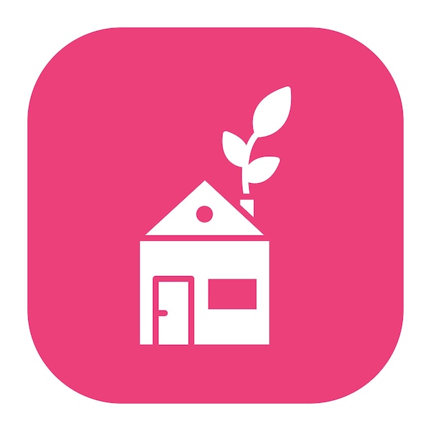 Ilustración vectorial de la casa ecológica