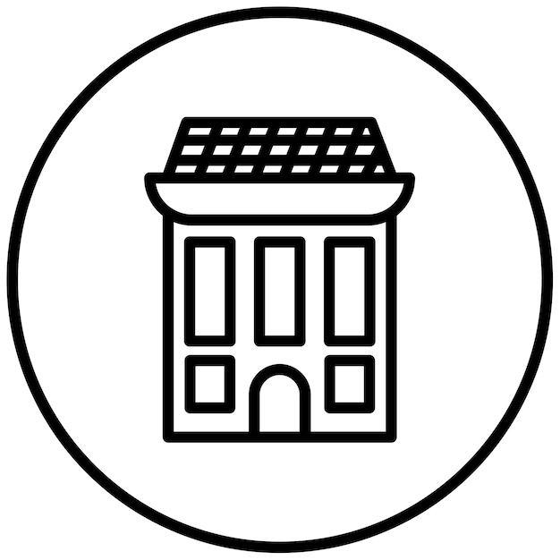 Ilustración vectorial de la casa italiana