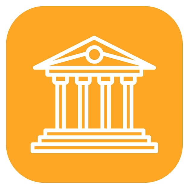 Ilustración vectorial de la casa del tribunal