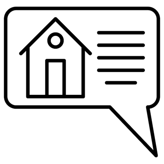 Ilustración vectorial de la casa