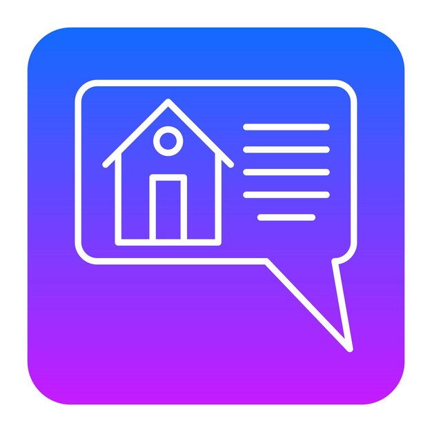 Ilustración vectorial de la casa