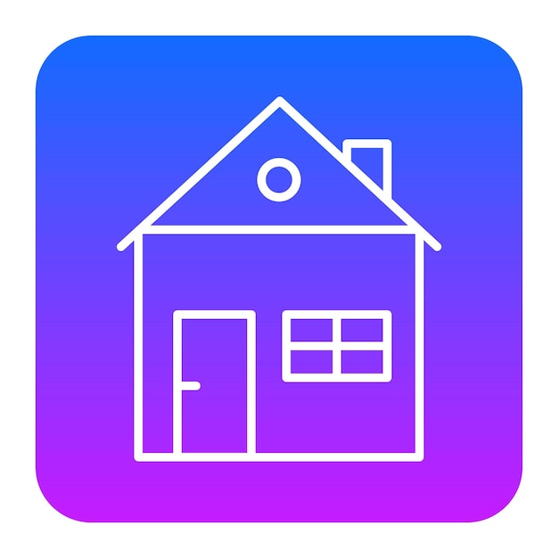 Ilustración vectorial de la casa