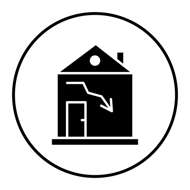 Ilustración vectorial de la casa