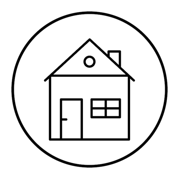 Ilustración vectorial de la casa