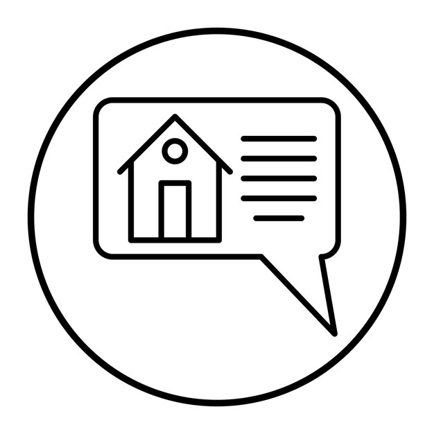Ilustración vectorial de la casa