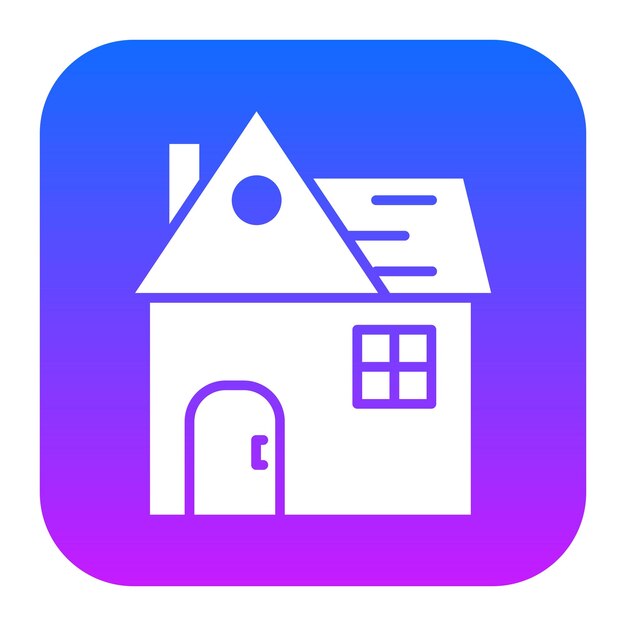 Ilustración vectorial de la casa