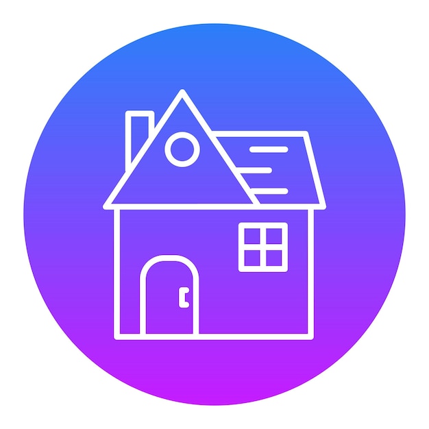 Ilustración vectorial de la casa