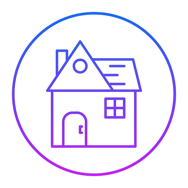 Ilustración vectorial de la casa
