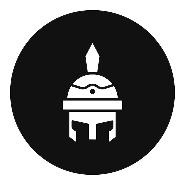 Ilustración vectorial del casco romano