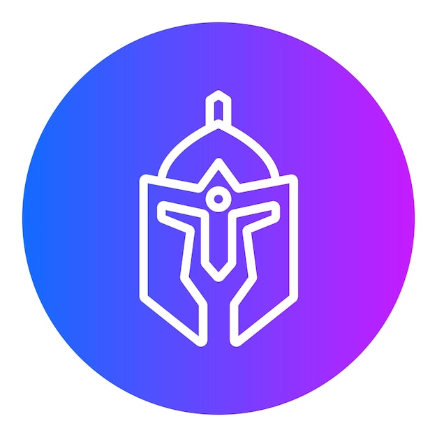 Ilustración vectorial del casco romano