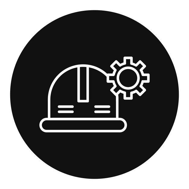 Ilustración vectorial del casco