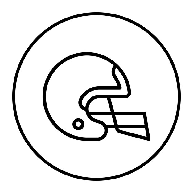 Ilustración vectorial del casco