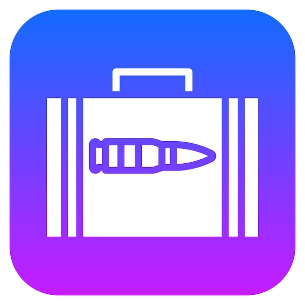 Ilustración vectorial del caso del ejército