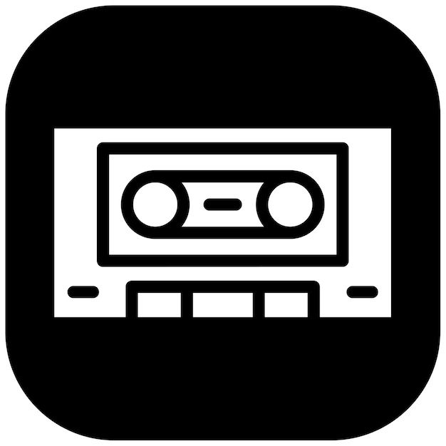 Ilustración vectorial de cassette