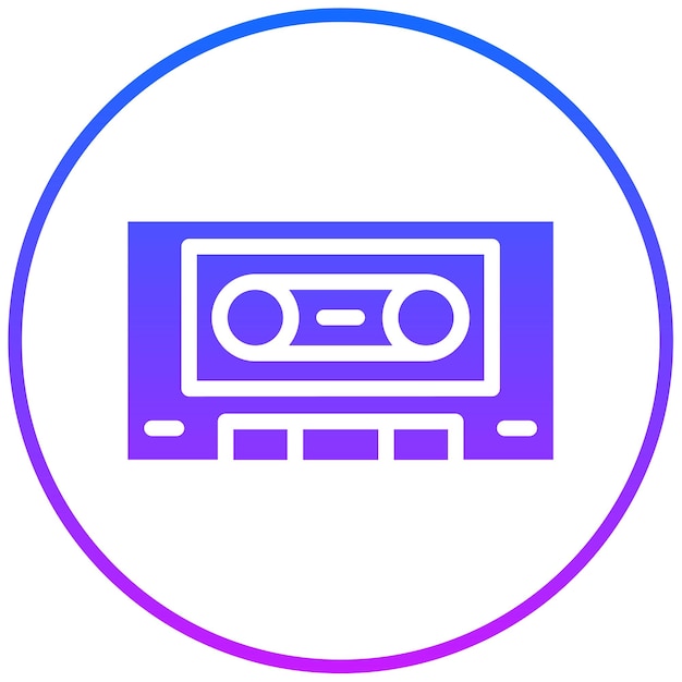 Ilustración vectorial de cassette