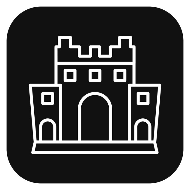 Ilustración vectorial del castillo de arena