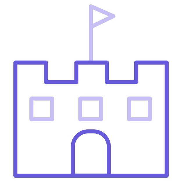 Ilustración vectorial del castillo