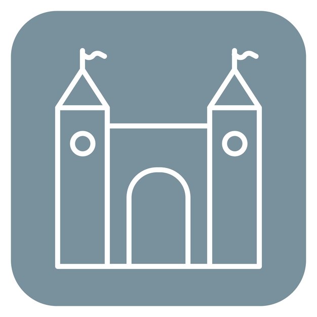 Ilustración vectorial del castillo