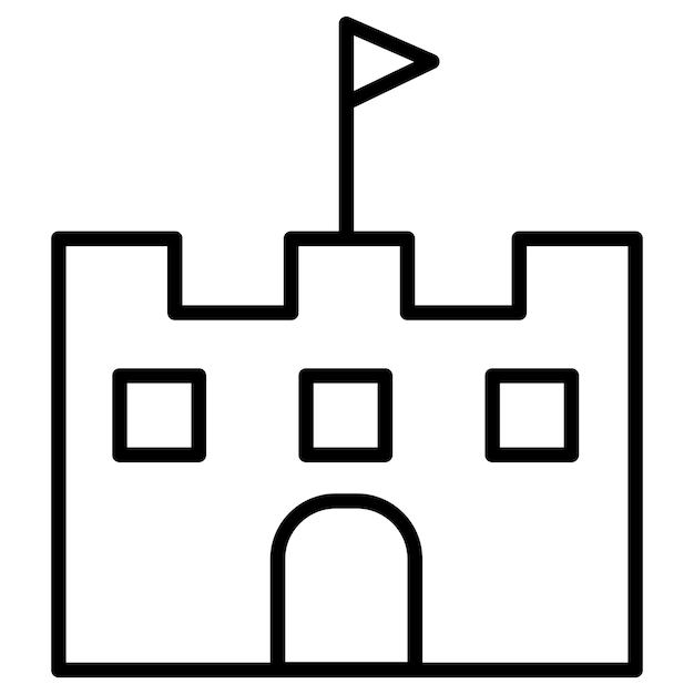 Ilustración vectorial del castillo