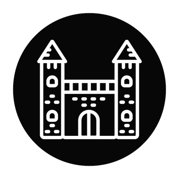Ilustración vectorial del castillo