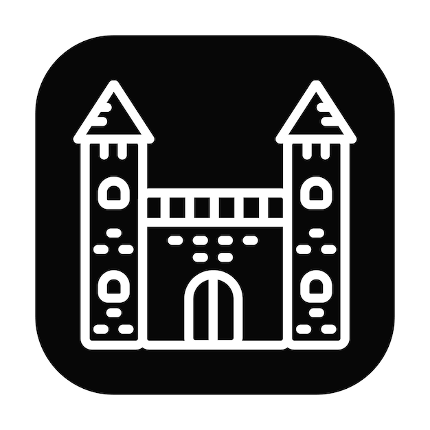 Ilustración vectorial del castillo