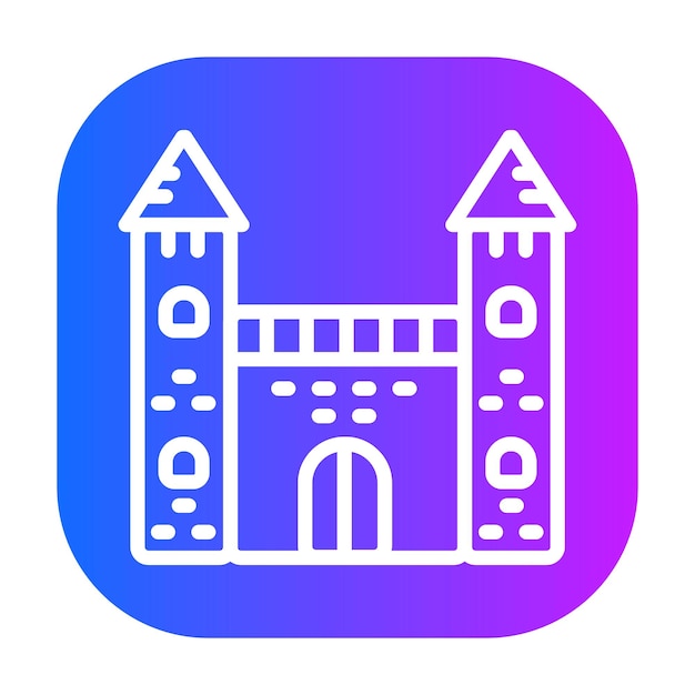 Ilustración vectorial del castillo