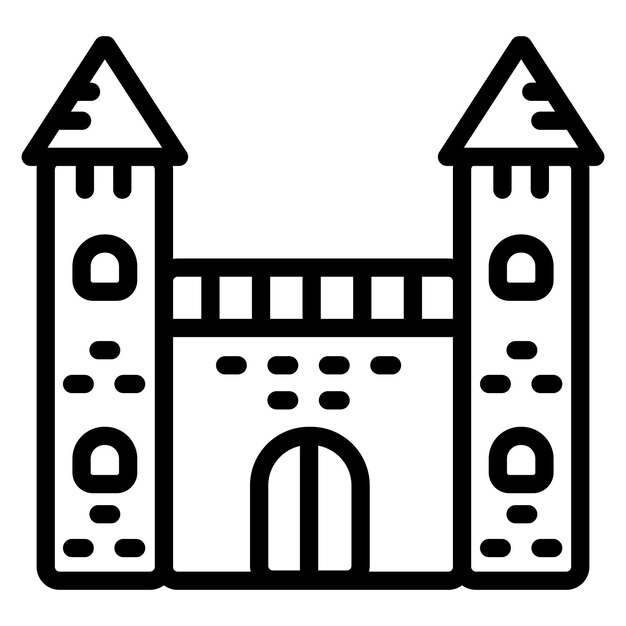 Ilustración vectorial del castillo