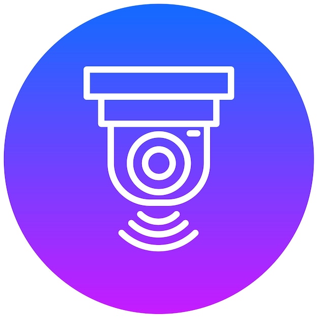 Ilustración vectorial de CCTV inteligente