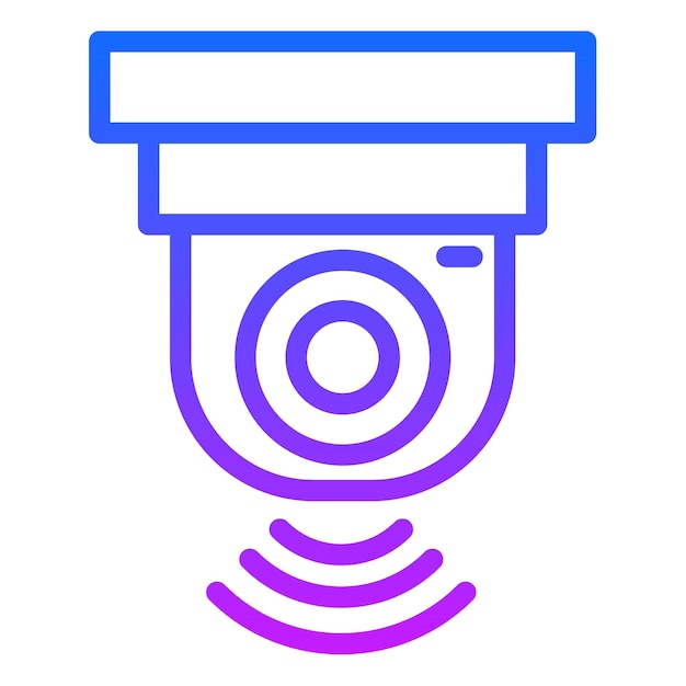 Ilustración vectorial de CCTV inteligente