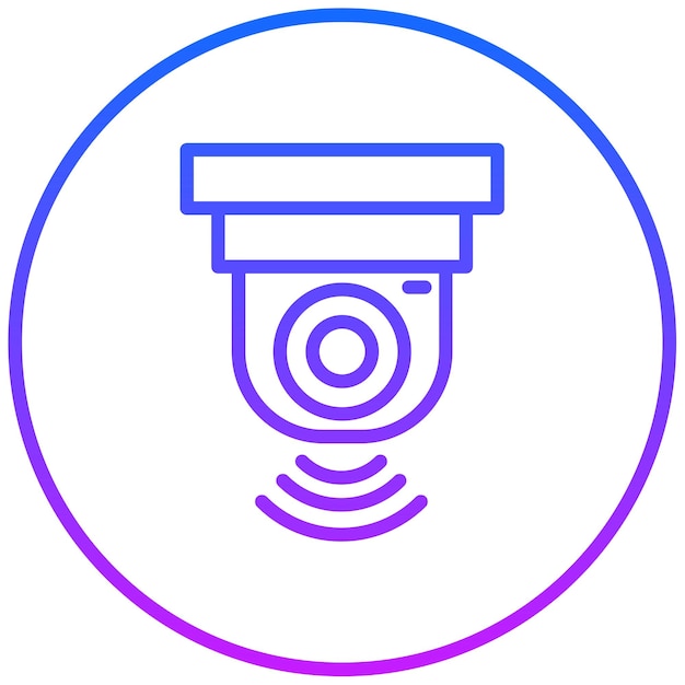 Ilustración vectorial de CCTV inteligente