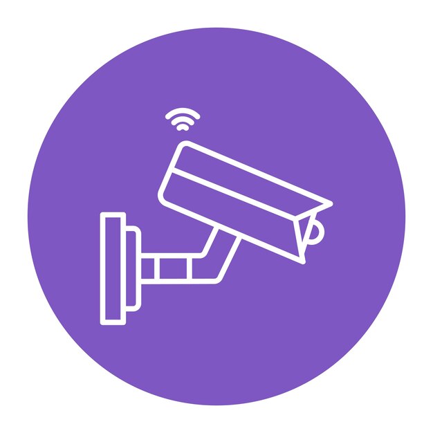 Ilustración vectorial de CCTV