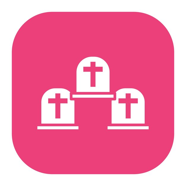 Ilustración vectorial del cementerio