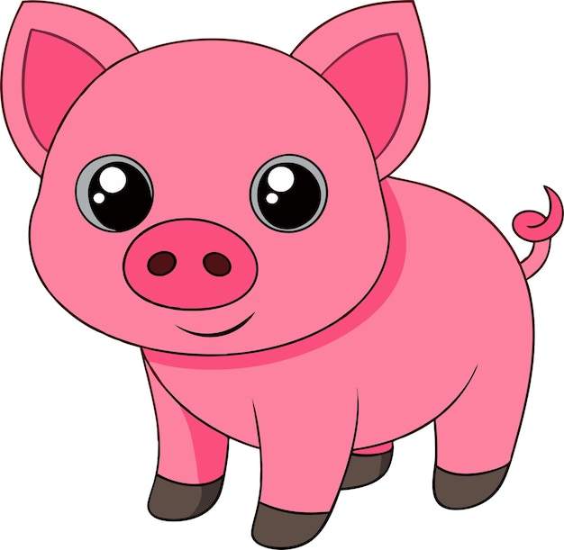 Ilustración vectorial de cerdos y diseños de clipart Descubra las encantadoras ilustraciones vectoriales y clipart de cerdos
