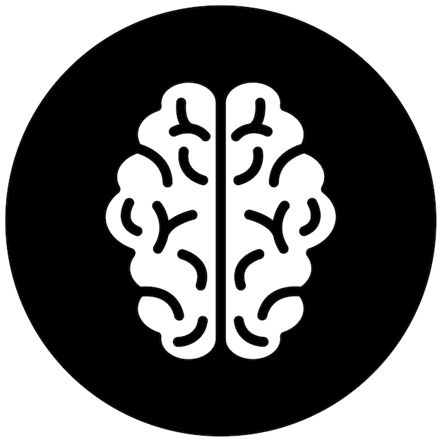 Ilustración vectorial del cerebro humano