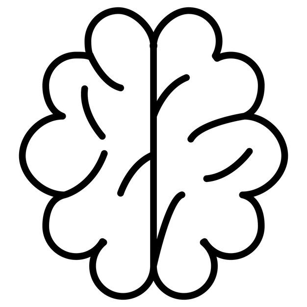 Ilustración vectorial del cerebro