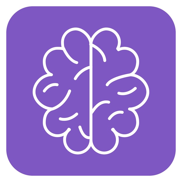 Ilustración vectorial del cerebro