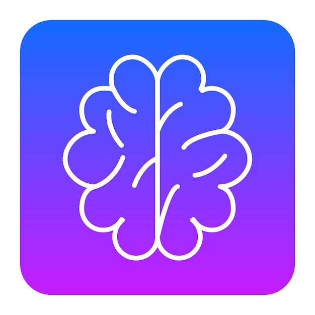 Ilustración vectorial del cerebro