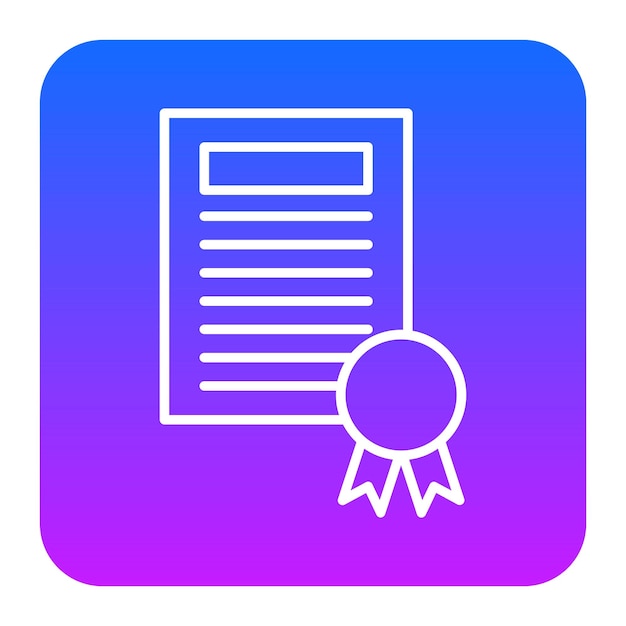 Ilustración vectorial del certificado