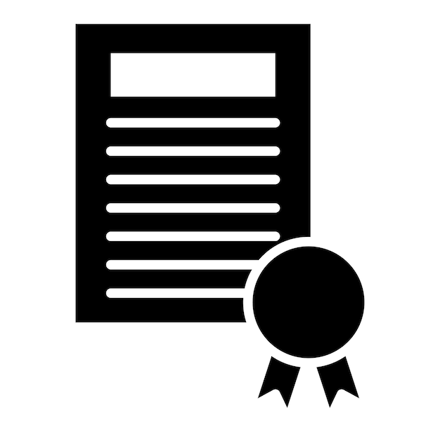 Ilustración vectorial del certificado